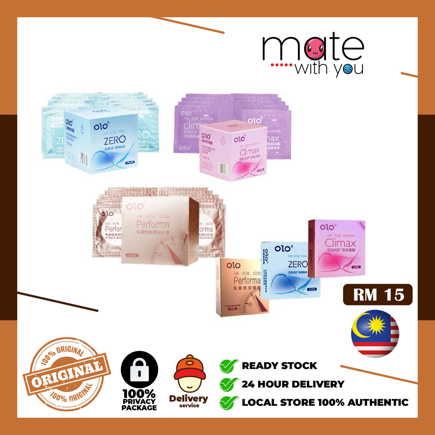 OLO 001 Series – Zero / Performa / Climax Super Thin Condoms