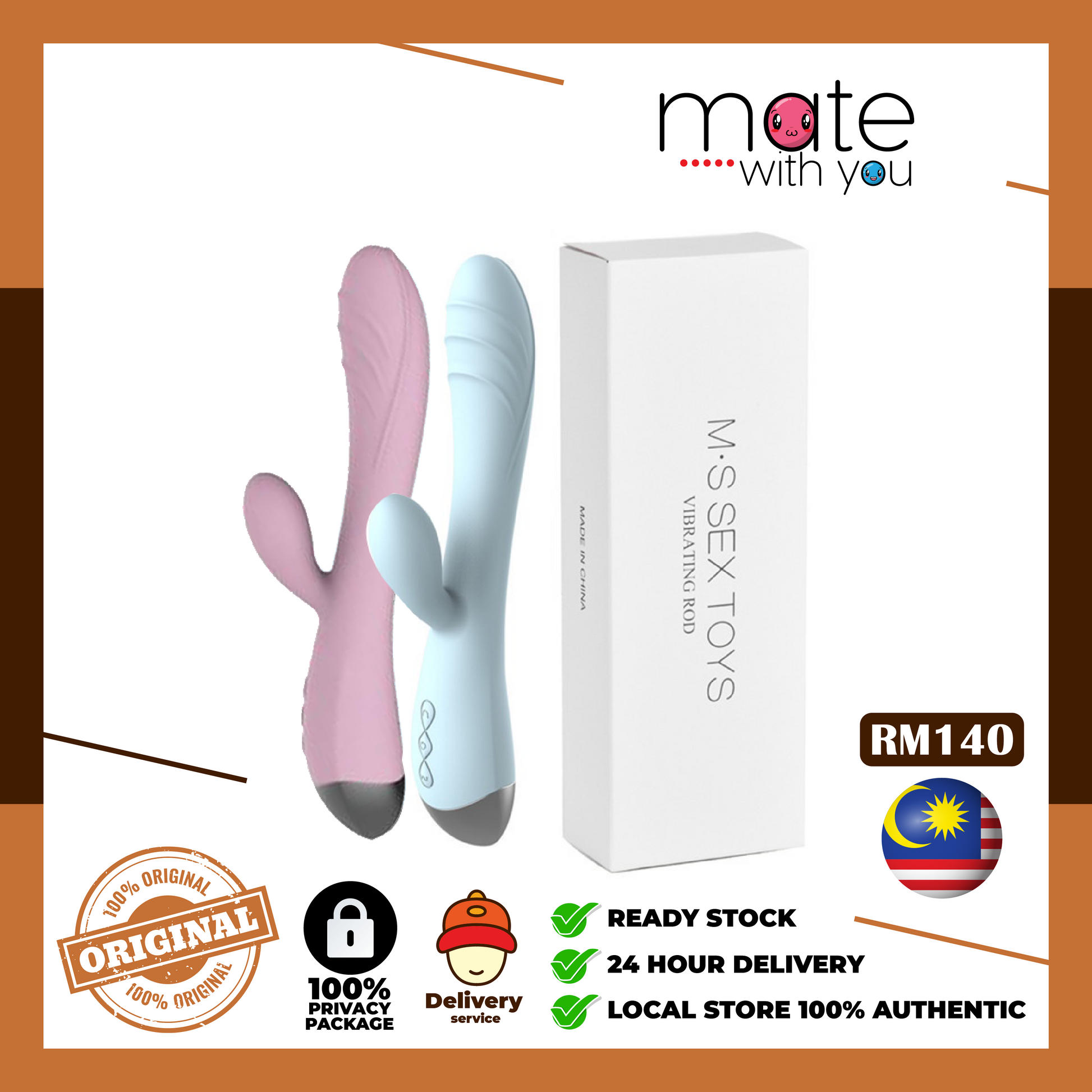 Mate With You | Ready Stock Malaysia. 100% Original, 100% privacy, 100% authentic, male/female, straight/gay, solo fun, we have the adult toys. We Selling Sex Vibrator, Dildo, Masturbator, Vacuum Pump, Silicone Ring. 100% original【Rechargeable】G-Spot Vibrator Massager vibrate climax women (dildo-shape) Sex Toy For Women fake penis 自慰棒 Adult Toys