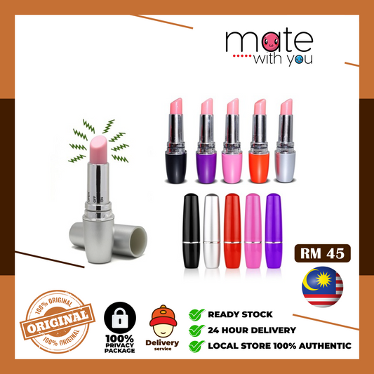 Mate With You | Ready Stock Malaysia. 100% Original, 100% privacy, 100% authentic, male/female, straight/gay, solo fun, we have the adult toys. We Selling Sex Vibrator, Dildo, Masturbator, Vacuum Pump, Silicone Ring. 100% original [Masturbation]Lipstick Bullet Vibrator Portable Vibrating Stick G-spot Massage - Sek Toy ,Alat Sek