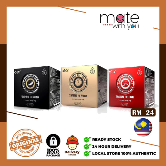 Mate With You | Ready Stock Malaysia. 100% Original, 100% privacy, 100% authentic, male/female, straight/gay, solo fun, We Selling Sex Vibrator, Dildo, Masturbator, Vacuum Pump, Silicone Ring. OLO Condom Neo Series Water-Base Ultra Thin Spike Particles Long Lasting Hyaluronic Acid Kondom Nipis Tahan Lama 超薄安全套 
