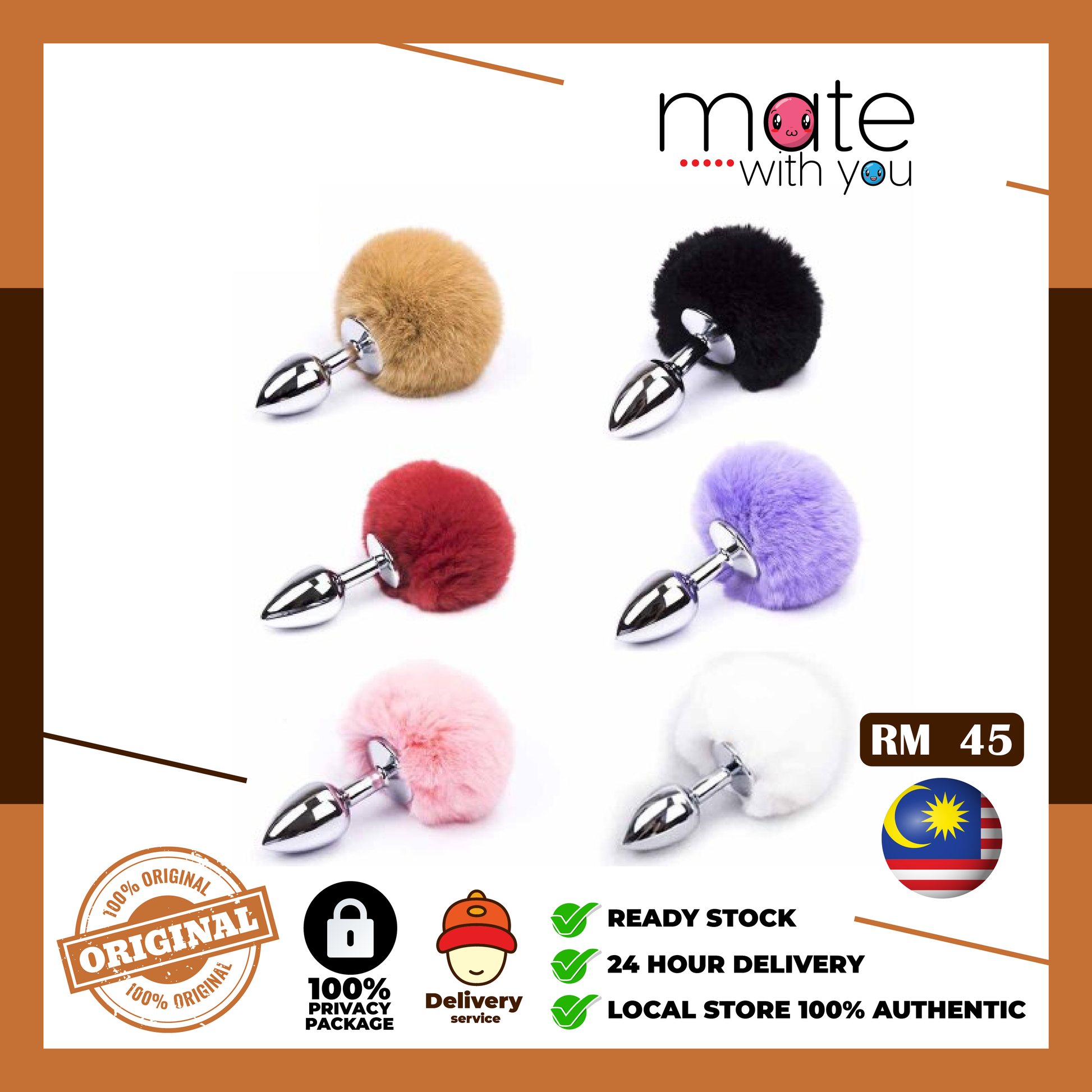Mate With You | BDSM Rabbit Tail Plug,Metal/Silicone Butt Plug Sex Toys,SM Adult Game Party Role Play Animal Tail Plug Mate With You | Malaysia Local Store | Sex Toy Seller Mate With You | BDSM Rabbit Tail Plug,Metal/Silicone Butt Plug Sex Toys,SM Adult Game Party Role Play Animal Tail Plug Mate With You | Malaysia Local Store | Sex Toy Seller