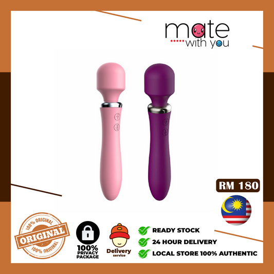 LILO Love Wand Dual-Head Vibrator | Rechargeable Multi-Speed AV Massager for Women – Powerful Body & Clitoral Stimulator