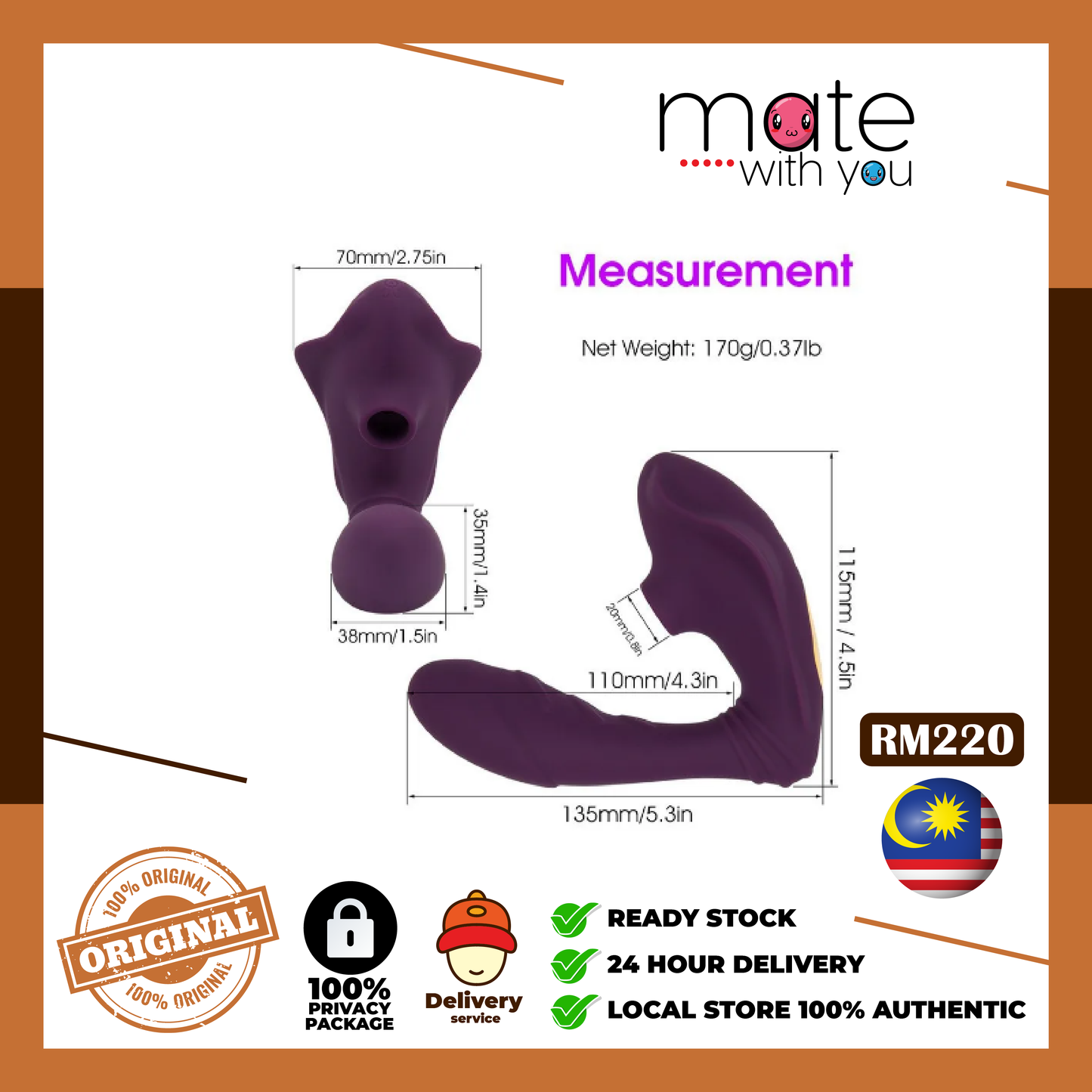 Mate With You | Vagina Sucking Vibrator for Women 10 Speed Vibration Sucker Oral Attraction Clitoris Stimulation G-spot Vibrating Women Sex Toys