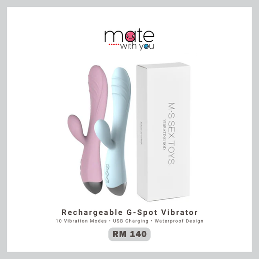 Rechargeable G-Spot vibrator with 10 vibration modes, USB charging and waterproof design available in Malaysia