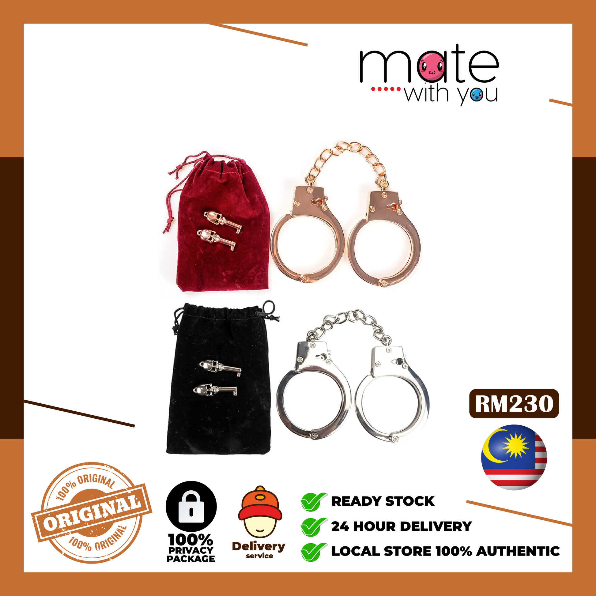 Heavy Duty 270g Adjustable Unisex Metal Sex Handcuffs BDSM Bondage Fet Mate With You | Malaysia Local Store | Sex Toy Seller Heavy Duty 270g Adjustable Unisex Metal Sex Handcuffs BDSM Bondage Fet Mate With You | Malaysia Local Store | Sex Toy Seller