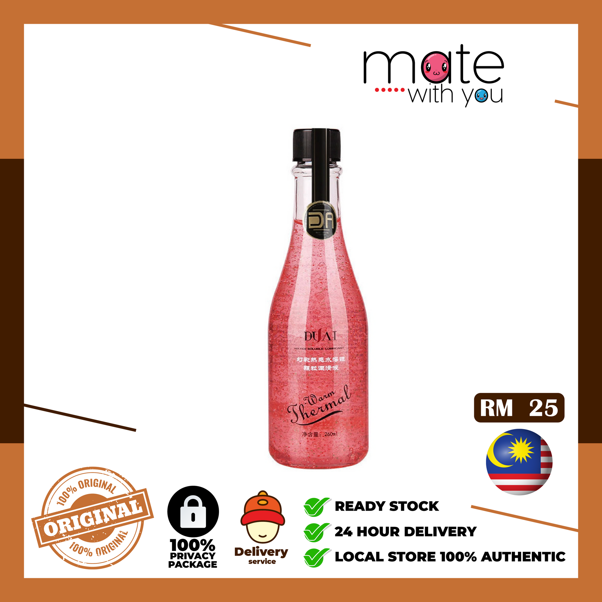 Mate With You | Ready Stock Malaysia. 100% Original, 100% privacy, 100% authentic, male/female, straight/gay, solo fun, we have the adult toys. We Selling Sex Vibrator, Dildo, Masturbator, Vacuum Pump, Silicone Ring. DUAI 260ml Lubricant For Sex Lubricant Massage Oil Water Based Lubricant Adult Toys ,Sex Product, Pelincir