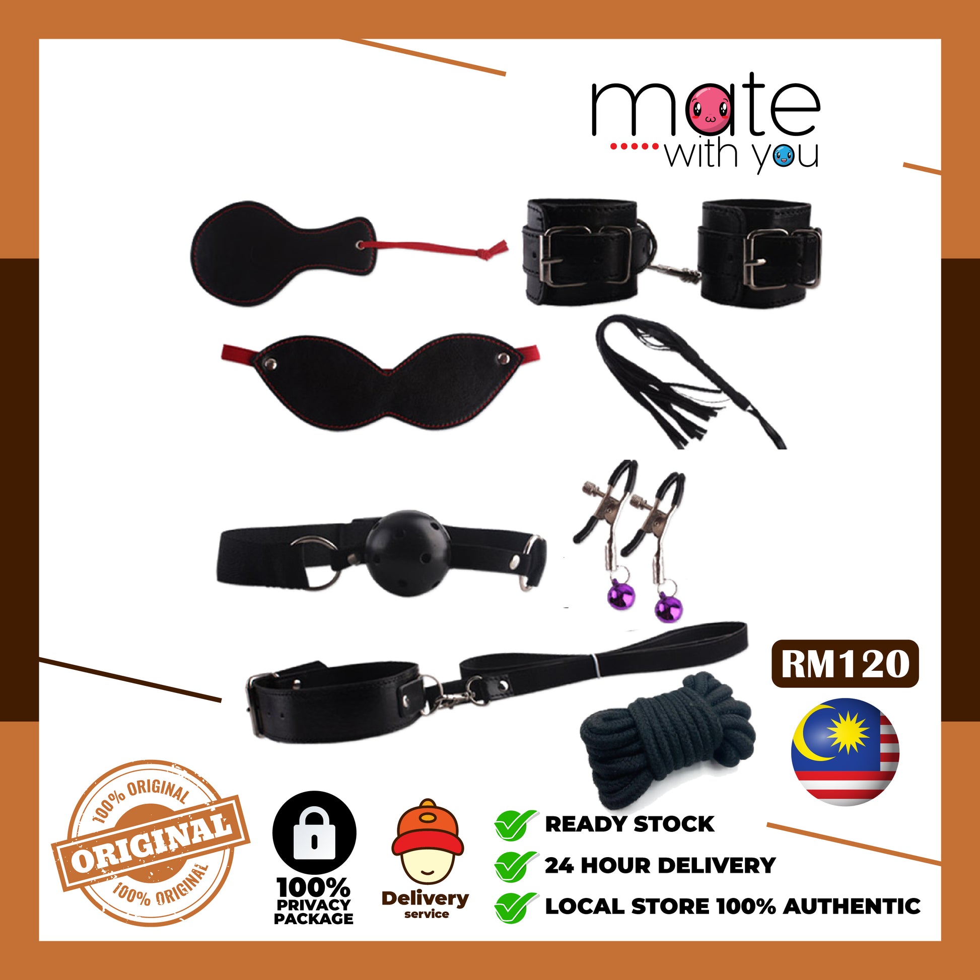 Mate With You | READY STOCK SM Adult Sex Toys Leather Bondage God of SM 8 Pcs SET SM BDSM Mate With You | Malaysia Local Store | Sex Toy Seller Mate With You | READY STOCK SM Adult Sex Toys Leather Bondage God of SM 8 Pcs SET SM BDSM Mate With You | Malaysia Local Store | Sex Toy Seller