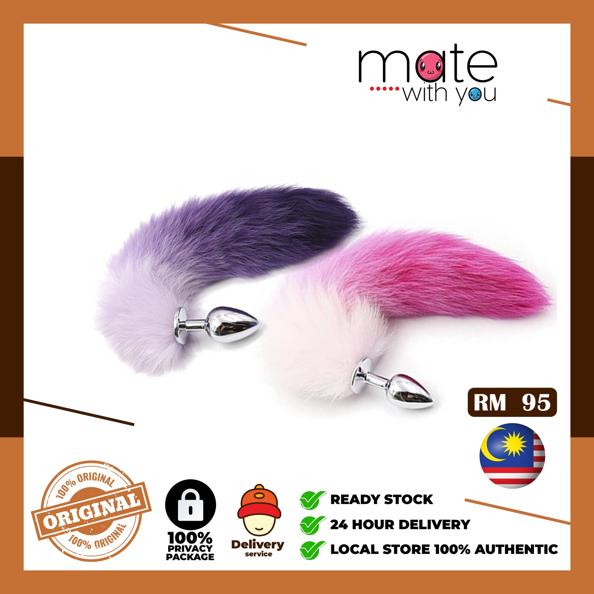 Mate With You | Ready Stock Malaysia. 100% Original, 100% privacy, 100% authentic, male/female, straight/gay, solo fun, We Selling Sex Vibrator, Dildo, Masturbator, Vacuum Pump, Silicone Ring. ❤️SEXY Anal Fox Tail❤️ High Quality Fur Anal Plug Silicone Fox's Tail Butt Plug Anal Sex Toy Seks Toys 肛塞 狐狸尾巴 肛塞尾巴 性感尾巴