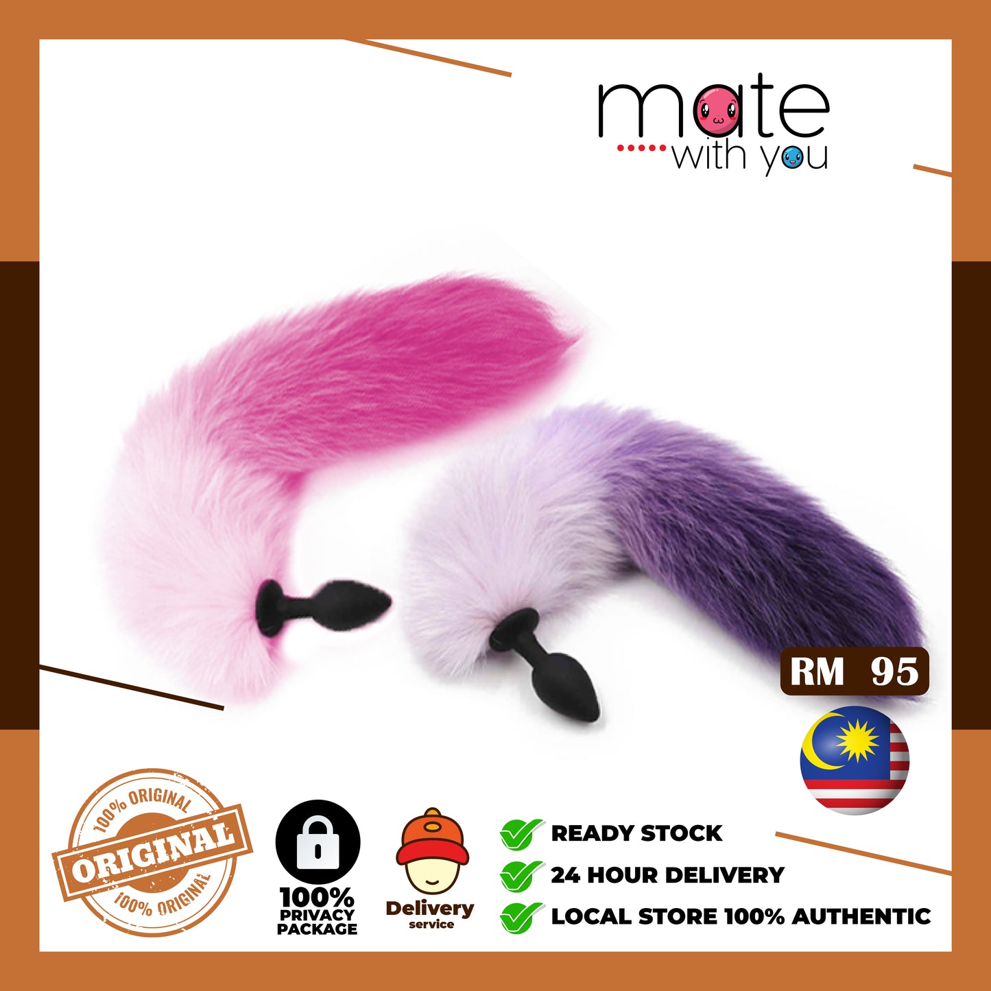 Mate With You | Ready Stock Malaysia. 100% Original, 100% privacy, 100% authentic, male/female, straight/gay, solo fun, We Selling Sex Vibrator, Dildo, Masturbator, Vacuum Pump, Silicone Ring. ❤️SEXY Anal Fox Tail❤️ High Quality Fur Anal Plug Silicone Fox's Tail Butt Plug Anal Sex Toy Seks Toys 肛塞 狐狸尾巴 肛塞尾巴 性感尾巴