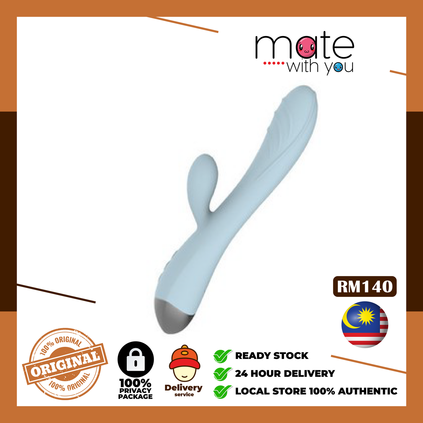 Mate With You | Ready Stock Malaysia. 100% Original, 100% privacy, 100% authentic, male/female, straight/gay, solo fun, we have the adult toys. We Selling Sex Vibrator, Dildo, Masturbator, Vacuum Pump, Silicone Ring. 100% original【Rechargeable】G-Spot Vibrator Massager vibrate climax women (dildo-shape) Sex Toy For Women fake penis 自慰棒 Adult Toys