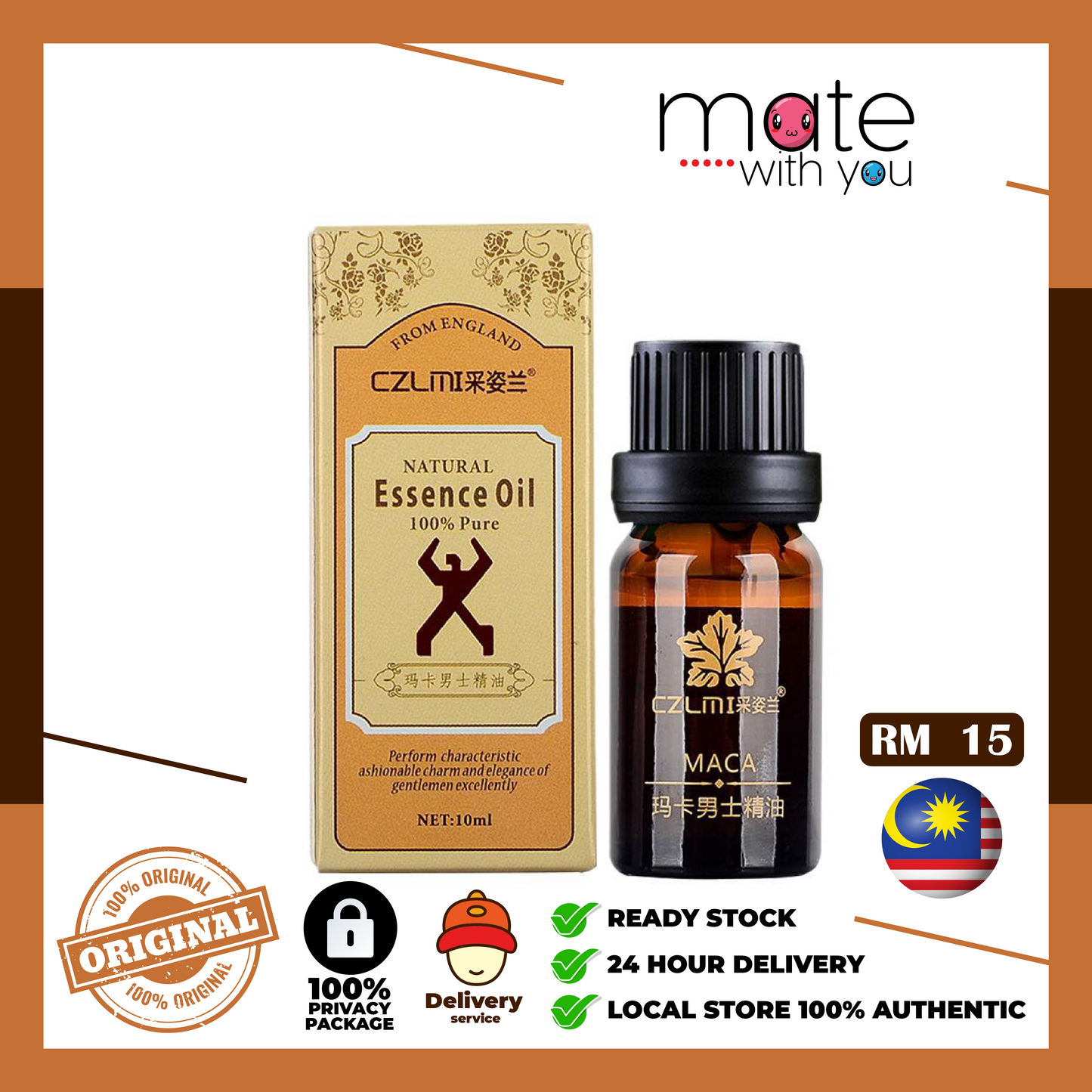 Mate With You | MACA OIL CZLMI Men Enlarge Penis Oil Minyak Zakar – Mate  With You | | Malaysia Local Store | Sex Toy Seller