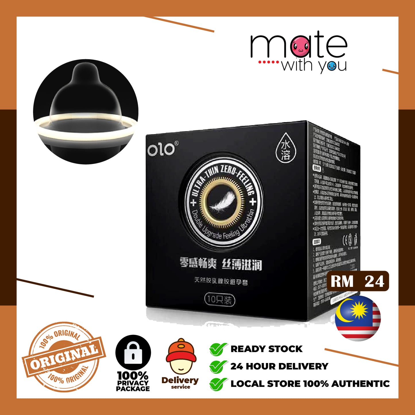 Mate With You | Ready Stock Malaysia. 100% Original, 100% privacy, 100% authentic, male/female, straight/gay, solo fun, We Selling Sex Vibrator, Dildo, Masturbator, Vacuum Pump, Silicone Ring. OLO Condom Neo Series Water-Base Ultra Thin Spike Particles Long Lasting Hyaluronic Acid Kondom Nipis Tahan Lama 超薄安全套 