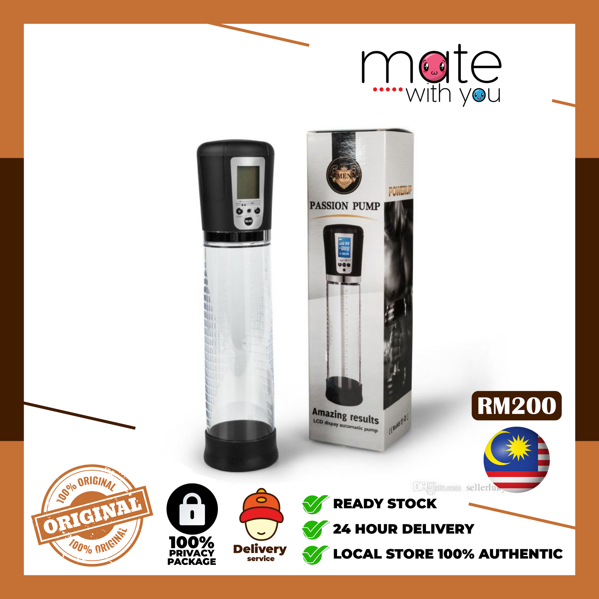 Mate With You | Ready Stock Malaysia. 100% Original, 100% privacy, 100% authentic, male/female, straight/gay, solo fun, We Selling Sex Vibrator, Dildo, Masturbator, Vacuum Pump, Silicone Ring. Penis Pump For Men Enlargement Pam Zakar Bigger Pump Zakar Longer Sex Toys for Men Pembesar Zakar (Ready Stock)