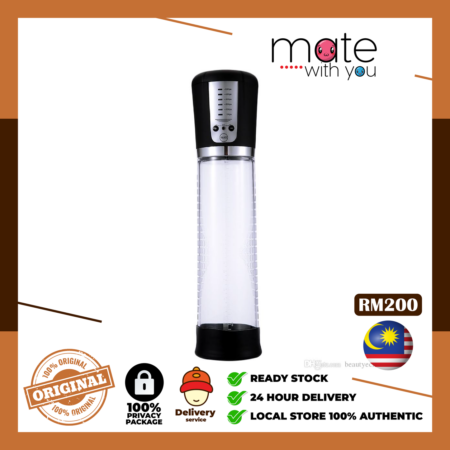 Mate With You | Ready Stock Malaysia. 100% Original, 100% privacy, 100% authentic, male/female, straight/gay, solo fun, We Selling Sex Vibrator, Dildo, Masturbator, Vacuum Pump, Silicone Ring. Penis Pump For Men Enlargement Pam Zakar Bigger Pump Zakar Longer Sex Toys for Men Pembesar Zakar (Ready Stock)