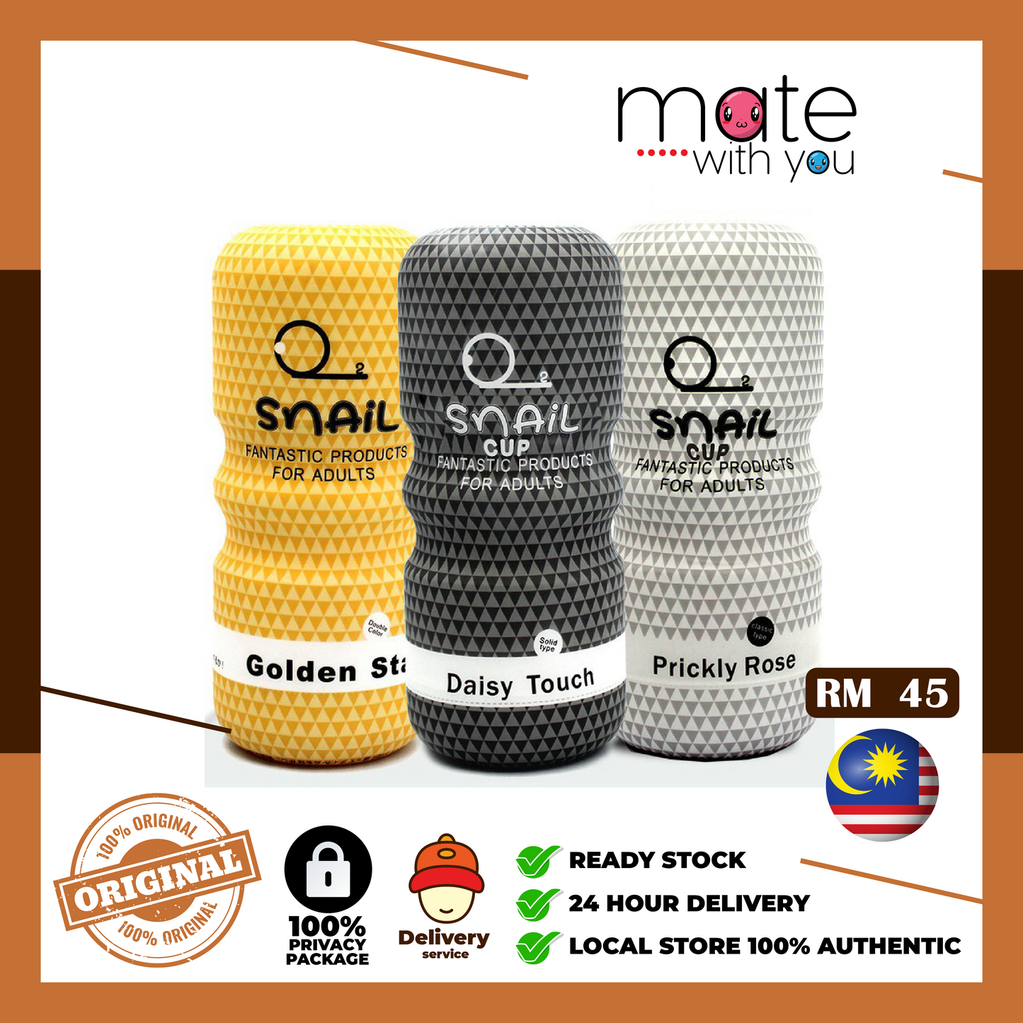 Mate With You | Ready Stock Malaysia. 100% Original, 100% privacy, 100% authentic, male/female, straight/gay, solo fun, We Selling Sex Vibrator, Dildo, Masturbator, Vacuum Pump, Silicone Ring. Snail Aircraft Cup Fleshlight Pleasure Cup Men Masturbator Device