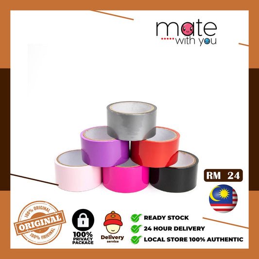 Mate With You | Ready Stock Malaysia. 100% Original, 100% privacy, 100% authentic, male/female, straight/gay, solo fun, We Selling Sex Vibrator, Dildo, Masturbator, Vacuum Pump, Silicone Ring BDSM Bondage Restraint Tape SM Electrostatic tape Non Sticky Sex Bondage Tape Anti-Stick Hair 调教刑具女性束搏捆绑静电胶带